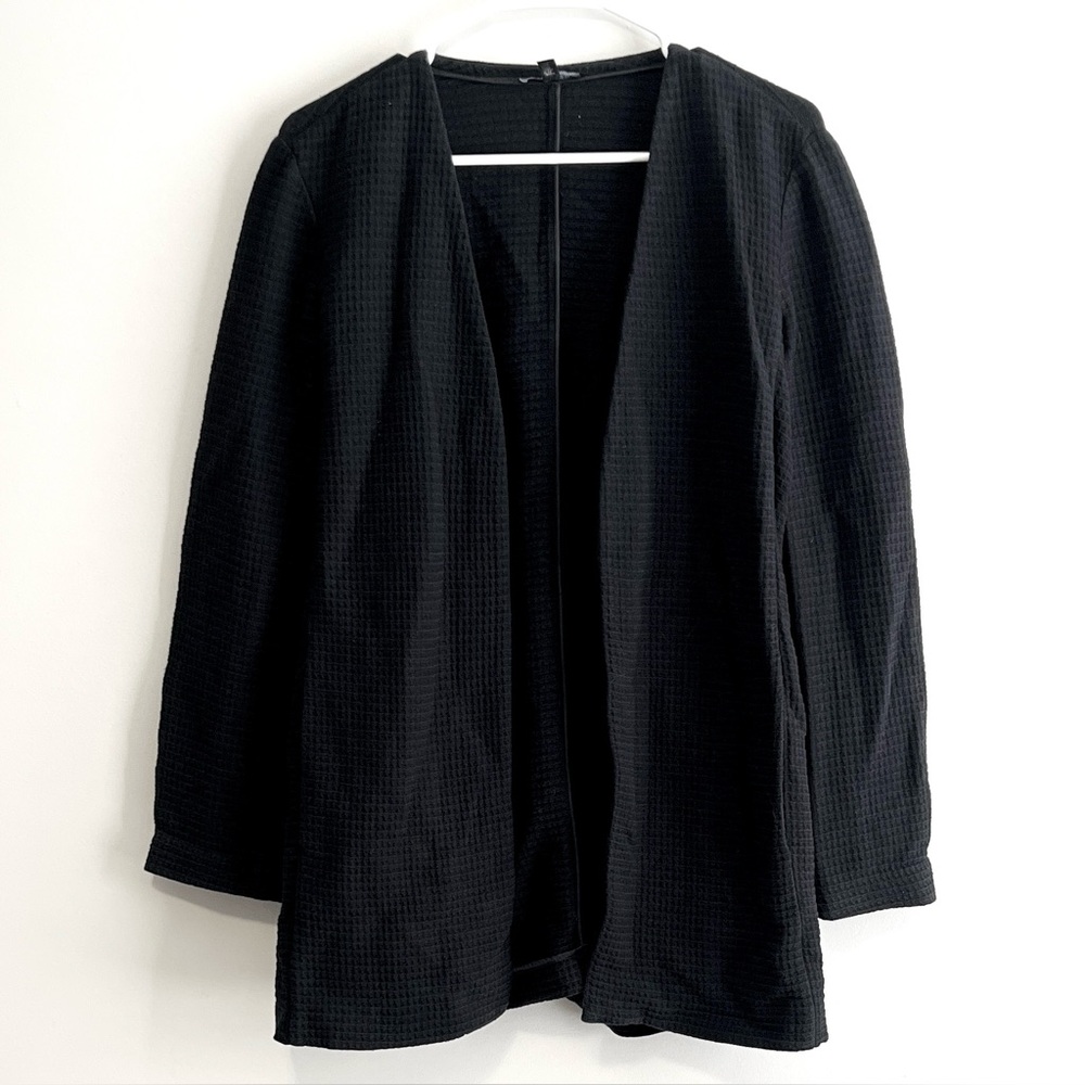 Eileen Fisher Cotton Tencel Stretch Geometry Jacket